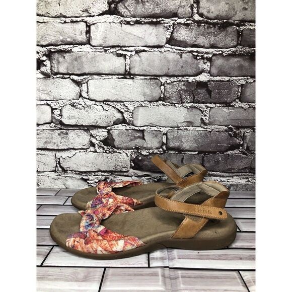 Taos Fabric Knot Ankle Strap Comfort Casual Sandals Women Sz 10M US/41 KNT-13537 - Picture 1 of 15